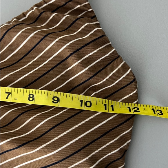 NWT OGL Asymmetrical Brown and White Striped Brami Top Size XS - Picture 7 of 7